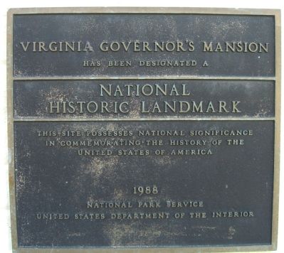 Virginia Governor's Mansion image. Click for full size.