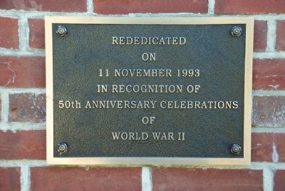 Rededication Marker. Click for full size. Rededication Marker image. Click for full size.