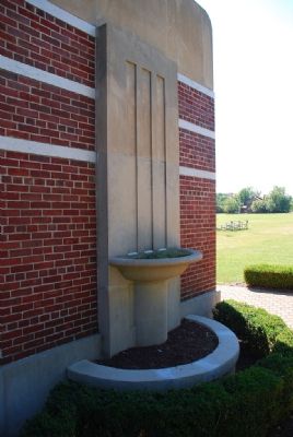 One of two planter/flowerbeds on the monument. Click for full size. One of two planter/flowerbeds on the monument image. Click for full size.