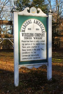 Marconi American Wireless Company Tower image. Click for full size.