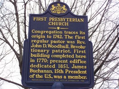 First Presbyterian Church Marker image. Click for full size.