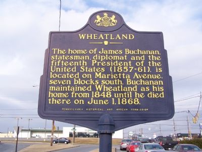 Wheatland Marker. Click for full size. Wheatland Marker image. Click for full size.
