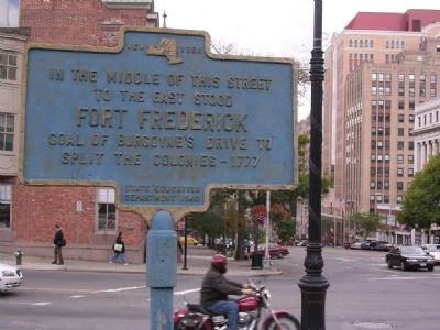 Fort Frederick Marker in Albany, NY image. Click for full size.