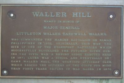 Waller Hill Marker image. Click for full size.