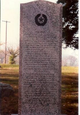 Texas Monument. Click for full size. Texas Monument image. Click for full size.