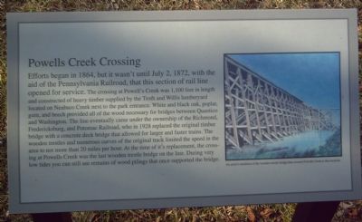 Powells Creek Crossing Marker image. Click for full size.
