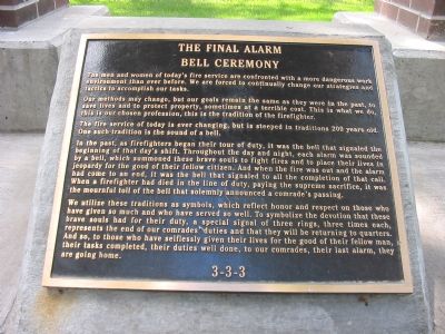 The Final Alarm Bell Ceremony. Click for full size. The Final Alarm Bell Ceremony image. Click for full size.