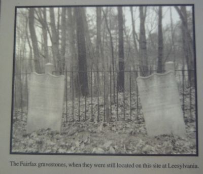 The Fairfax Gravestones. Click for full size. The Fairfax Gravestones image. Click for full size.