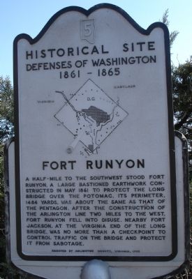 Fort Runyon Marker image. Click for full size.