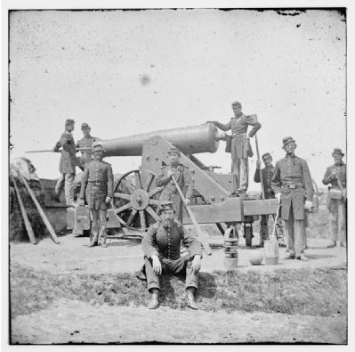Soldiers at Fort Corcoran image. Click for full size.