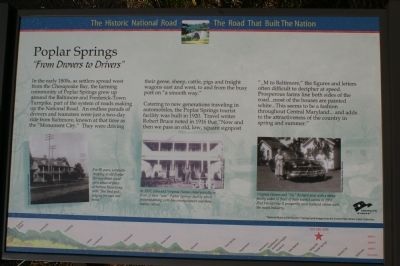Poplar Springs Marker image. Click for full size.