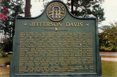 Jefferson Davis Marker. Click for full size. Jefferson Davis Marker image. Click for full size.