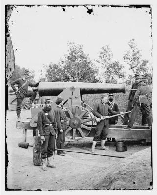 "Big gun at Fort Woodbury" image. Click for full size.
