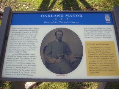 Oakland Manor Marker image. Click for full size.