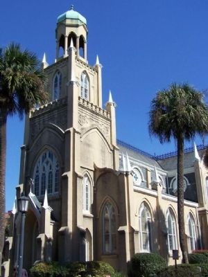 Gothic style synagogue, oldest in the South, 3rd oldest in U.S. image. Click for full size.