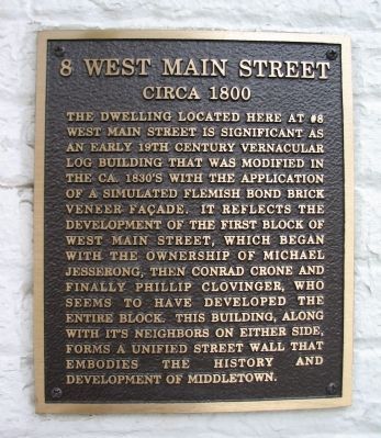8 West Main Street Marker image. Click for full size.