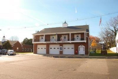 Fire Bell next to Manasquan Hook & Ladder Station 27-1 image. Click for full size.