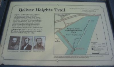 Bolivar Heights Trail Marker. Click for full size. Bolivar Heights Trail Marker image. Click for full size.