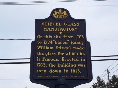 Stiegel Glass Manufactory Marker image. Click for full size.