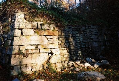 Ruins of old iron furnace at Elizabeth Furnace. Click for full size. Ruins of old iron furnace at Elizabeth Furnace image. Click for full size.