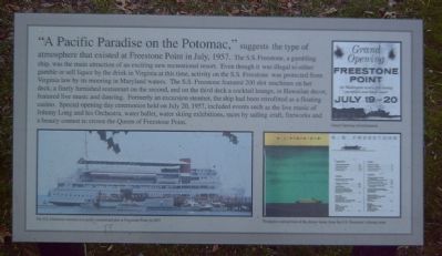 "A Pacific Paradise on the Potomac" Marker image. Click for full size.