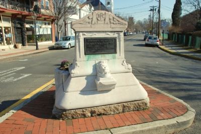 The Bordentown Female College Marker divides Crosswicks St.. Click for full size. The Bordentown Female College Marker divides Crosswicks St. image. Click for full size.