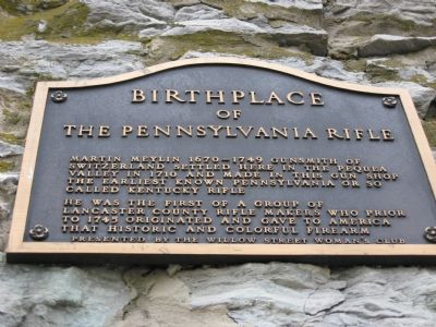 Birthplace of the Pennsylvania Rifle Marker image. Click for full size.