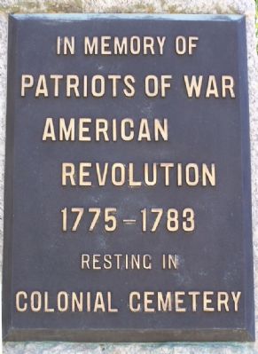 At The Main Gate to Colonial Park Cemetery image. Click for full size.