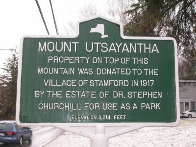 Mount Utsayantha Marker. Click for full size. Mount Utsayantha Marker image. Click for full size.
