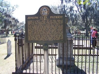 Joseph Clay, Patriot Marker. Click for full size. Joseph Clay, Patriot Marker image. Click for full size.