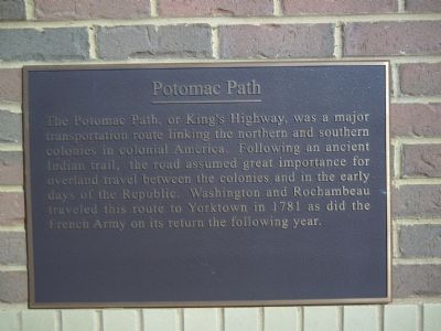 Potomac Path Marker image. Click for full size.