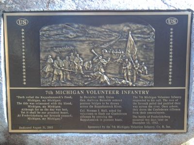 7th Michigan Volunteer Infantry Marker image. Click for full size.
