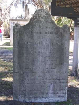 Headstone for Lieutenant Wilde near the Duellist's Grave Marker image. Click for full size.