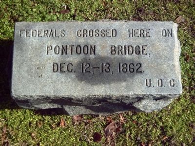 Pontoon Bridge Site Marker. Click for full size. Pontoon Bridge Site Marker image. Click for full size.