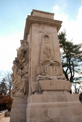 Right Side and Front of Princeton Battle Monument image. Click for full size.