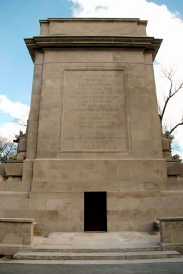 Rear of Monument and Monument Inscription image. Click for full size.