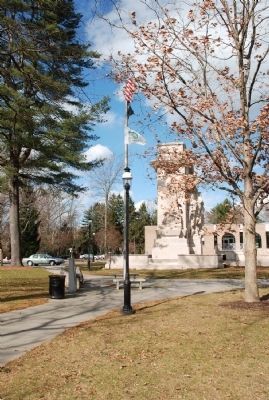View from Left Side including the American Flag and Four Markers image. Click for full size.