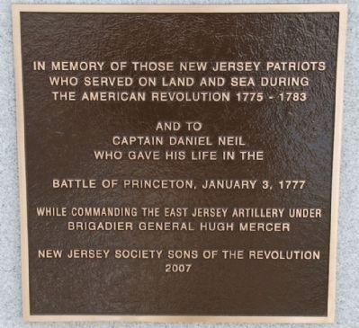 New Jersey Patriots Marker image. Click for full size.