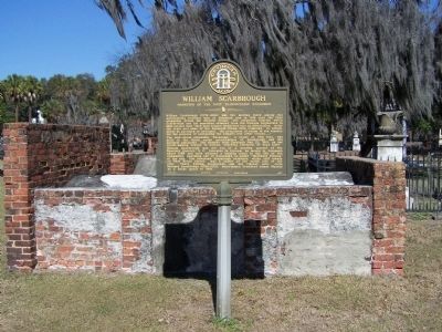 William Scarbrough Marker. Click for full size. William Scarbrough Marker image. Click for full size.