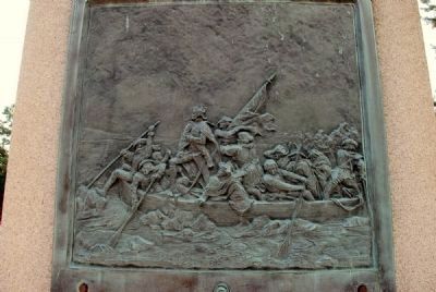 Metalic Relief of Washington Crossing the Deleware. Click for full size. Metalic Relief of Washington Crossing the Deleware image. Click for full size.