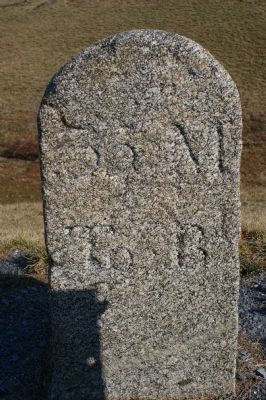 Front of milestone 35 M to B image. Click for full size.