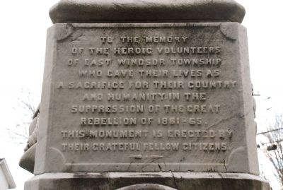East Windsor, New Jersey, Civil War Monument Marker image. Click for full size.