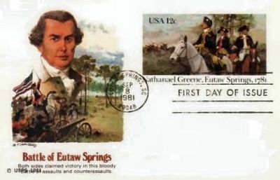 Commemorative Stamp for Gen. Green, 1981 image. Click for full size.
