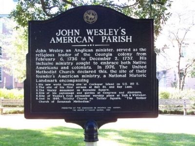 John Wesley's American Parish. Click for full size. John Wesley's American Parish image. Click for full size.