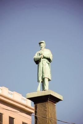 Soldier Atop Monument. Click for full size. Soldier Atop Monument image. Click for full size.