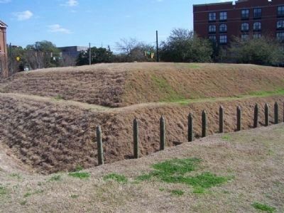 Battlefield Park's Recreated Revolutionary Fort image. Click for full size.