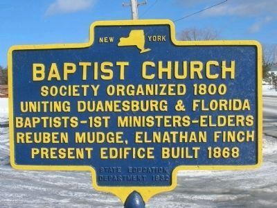 Baptist Church Marker. Click for full size. Baptist Church Marker image. Click for full size.