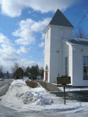 Baptist Church and Marker. Click for full size. Baptist Church and Marker image. Click for full size.