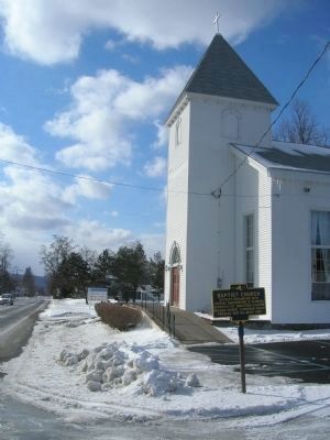 Baptist Church and Marker image. Click for full size.