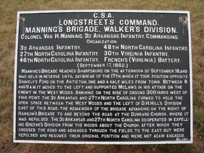 Longstreet's Command Marker. Click for full size. Longstreet's Command Marker image. Click for full size.
